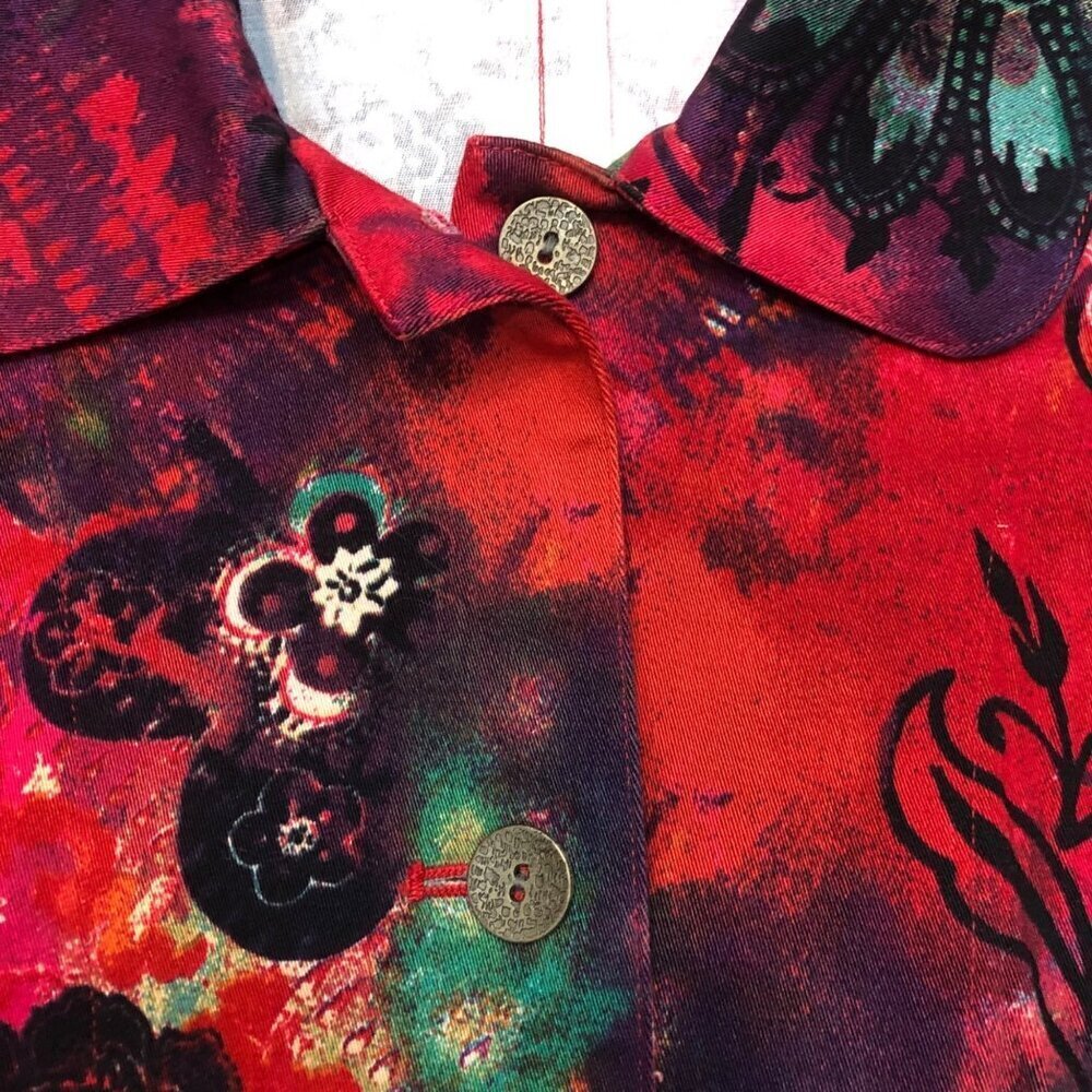 Additions by Chico's Long Sleeve Vibrant Multicolor Blazer Jacket Size 3 (US XL) - Picture 11 of 11
